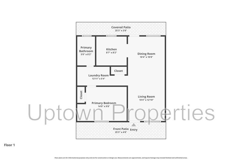 Renovated 1 BD/1 BTH Single Story + Private Patio + Fenced Yard + W/D property image