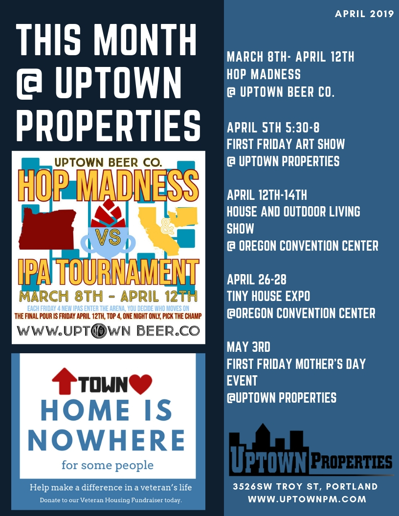 house outdoor living show on April Activities At Uptown Properties
